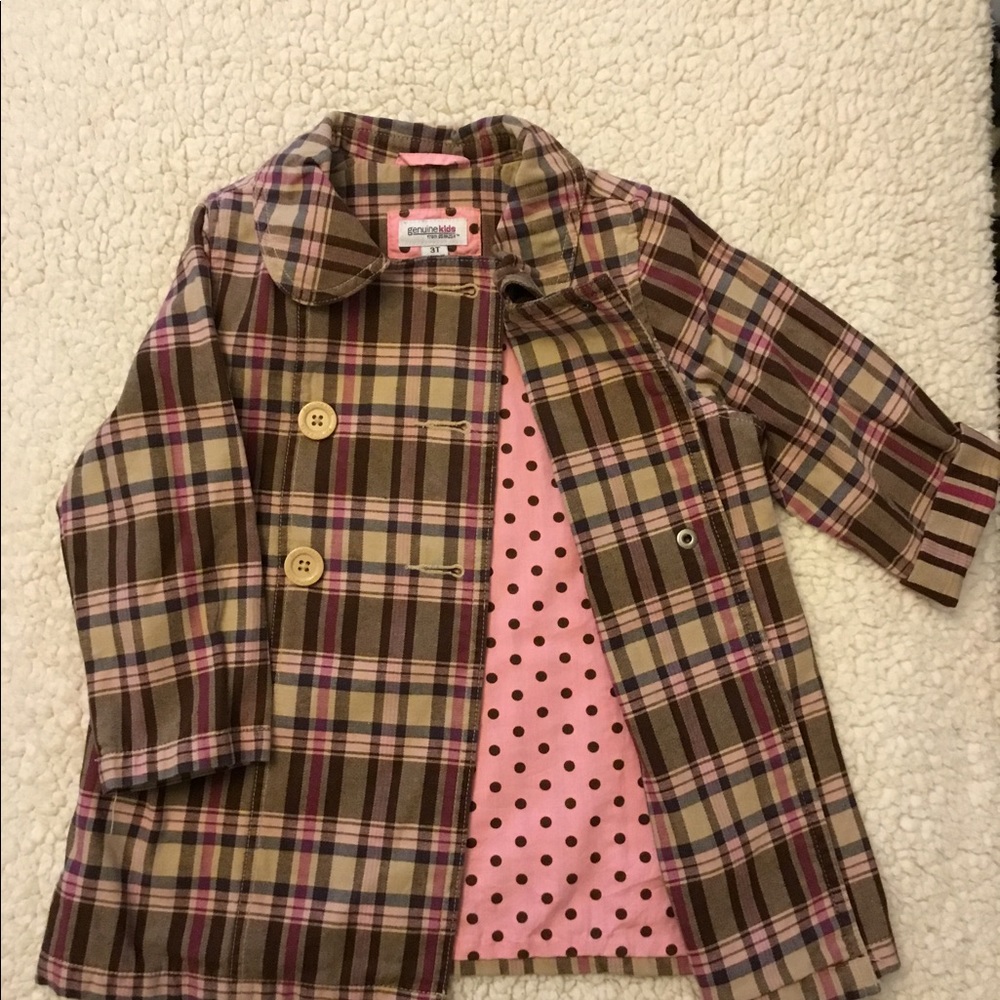 Plaid toddler coat